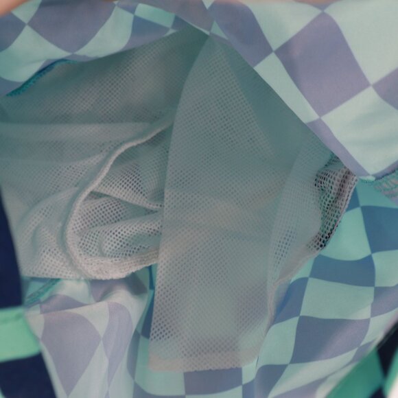 Goodfellow & Co Checkered Swim Trunk Short Men M Blue Beach Vacation Pool Resort - Picture 4 of 15